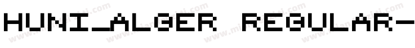 Huni_Alger Regular字体转换